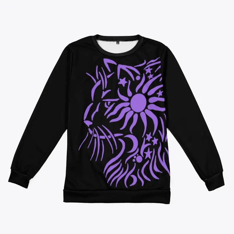 Celestial Cat in Purple