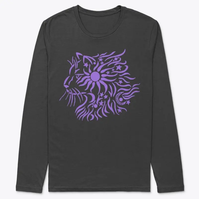 Celestial Cat in Purple