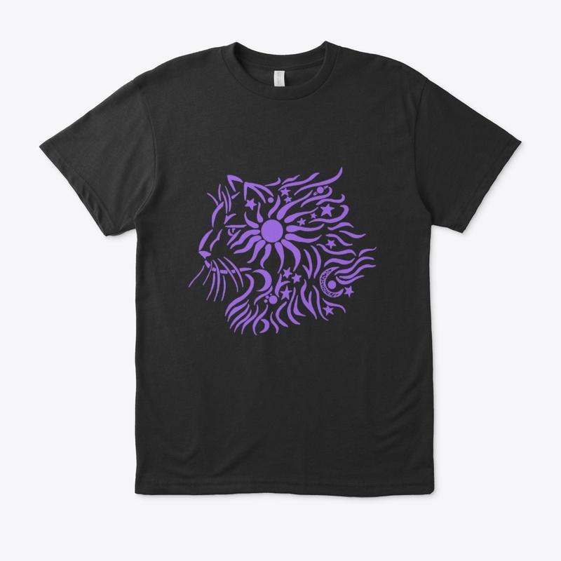 Celestial Cat in Purple