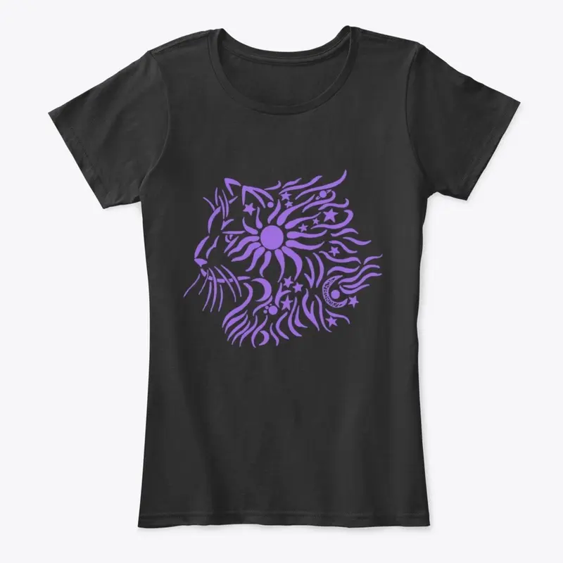 Celestial Cat in Purple