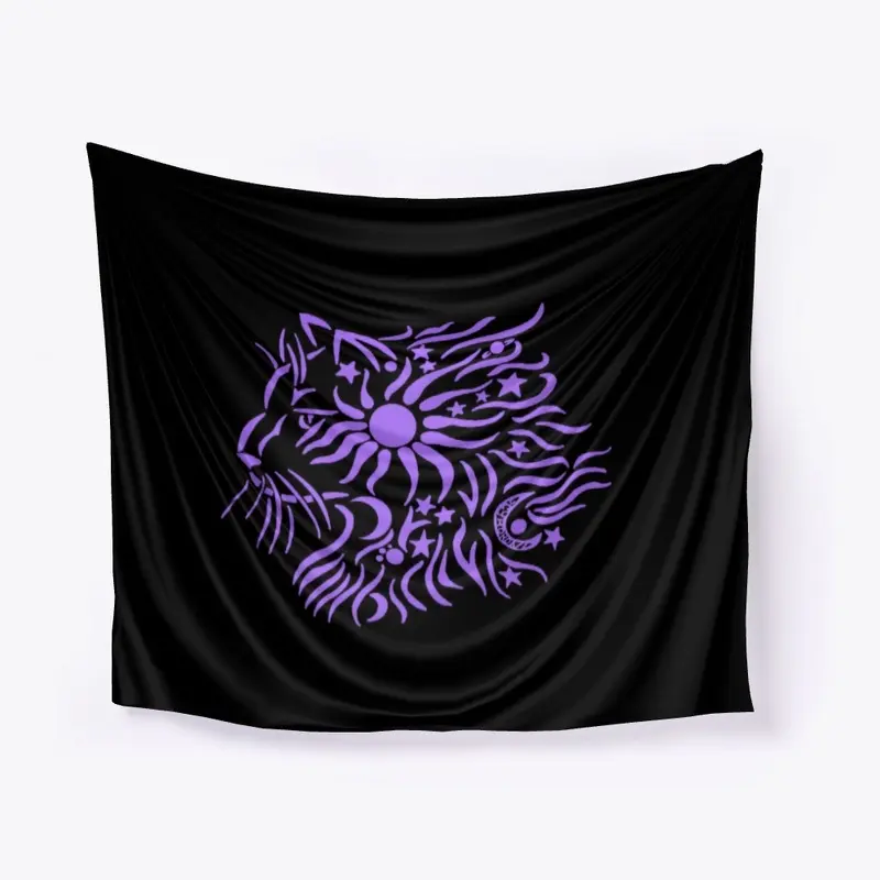 Celestial Cat in Purple